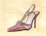 Pink Ballroom Slipper