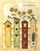 Birdhouses & Sunflowers I