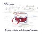 Little Drummer Watercolor