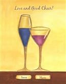 Cheers to Friendship Wineglasses II