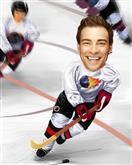 Ice Hockey Player Caricature from Photos