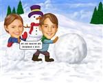 Snowman Caricature from Photos