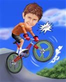 BMX Rider Caricature from Photos