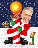 North Pole Caricature from Photos