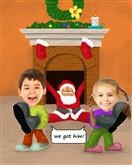 Santas Time Caricature from Photos