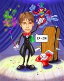 The Great Magician Caricature from Photos