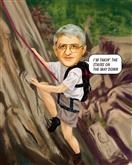 Rock Climbing Caricature from Photos