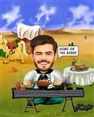 Bar-b-que Caricature from Photos
