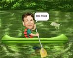 Canoeing Caricature from Photos