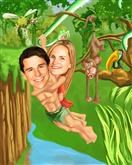 Tarzan & Jane Caricature from Photos