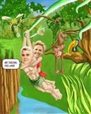 Tarzan and Jane Caricature from Photos