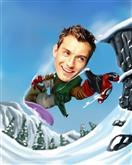 Snowboarder Caricature from Photos