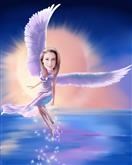 Sunset Angel Caricature from Photos