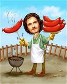 Wiener Roast Caricature from Photos