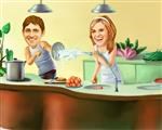 One Too Many Cooks Caricature from Photos