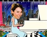 Pianist Caricature from Photos