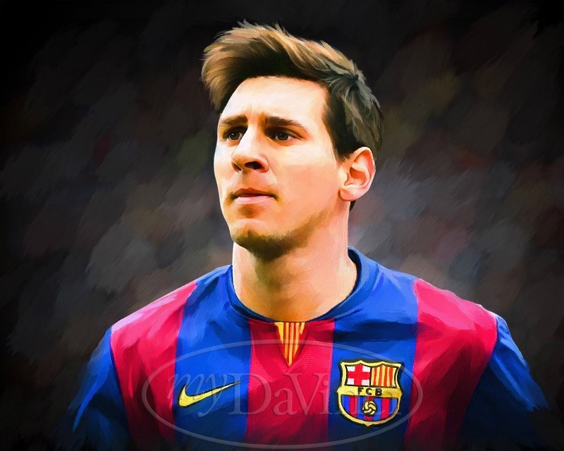 Lionel Messi Portrait in Wood Lionel Messi Portrait in Wood