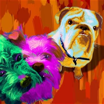 1 Panel Pop Art Portraits from Photos