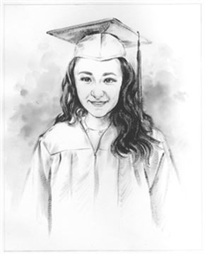 Hand Painted Ink Rendering Portraits from Photos