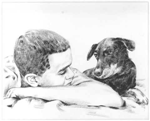 Hand Painted Ink Rendering Portraits from Photos