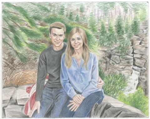 Hand Drawn Colored Pencil Portraits from Photos | Colored Pencil Drawings from Photos