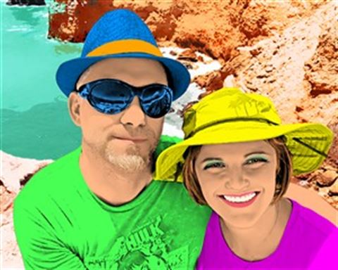 1 Panel Pop Art Portraits from Photos