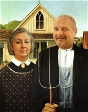 Personalized American Gothic Masterpiece from Photos