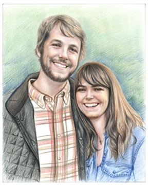 Hand Drawn Colored Pencil Portraits from Photos | Colored Pencil Drawings from Photos
