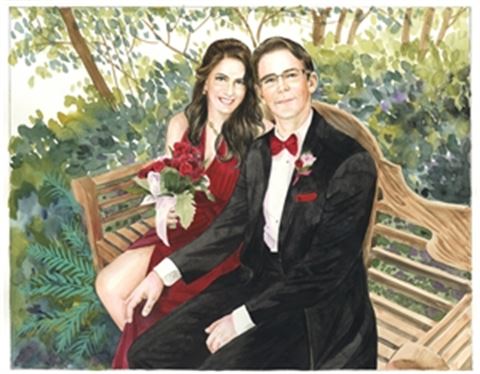 Hand-Painted Watercolor Portraits from Photos | Custom Watercolor Painting from Photo