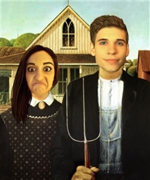 Personalized American Gothic Masterpiece from Photos