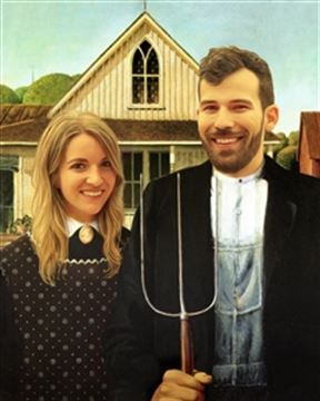 Personalized American Gothic Masterpiece from Photos