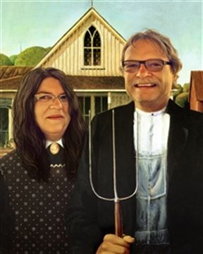 Personalized American Gothic Masterpiece from Photos