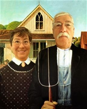 Personalized American Gothic Masterpiece from Photos