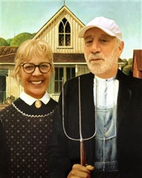 Personalized American Gothic Masterpiece from Photos