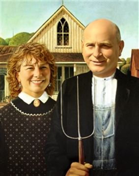 Personalized American Gothic Masterpiece from Photos