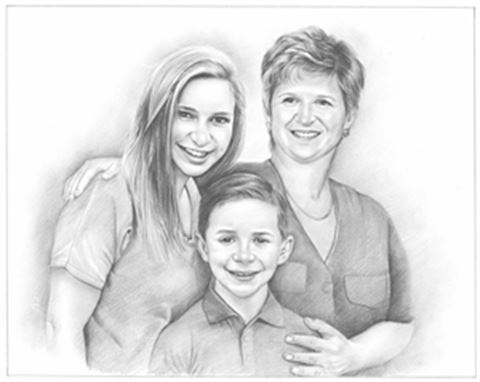 Hand Drawn Pencil Portraits from Photos | Pencil Portrait Drawing | Pencil Sketch Artists