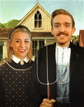 Personalized American Gothic Masterpiece from Photos