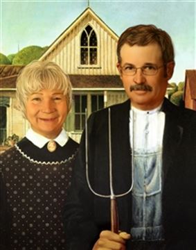 Personalized American Gothic Masterpiece from Photos