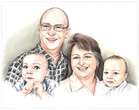Hand Drawn Colored Pencil Portraits from Photos | Colored Pencil Drawings from Photos