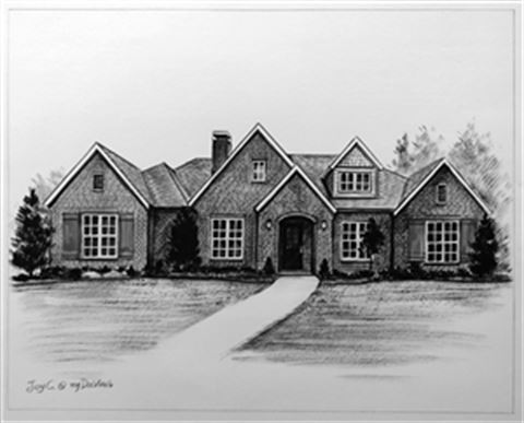 Hand Painted Ink Rendering Portraits from Photos