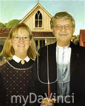 Personalized American Gothic Masterpiece from Photos
