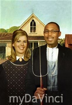 Personalized American Gothic Masterpiece from Photos