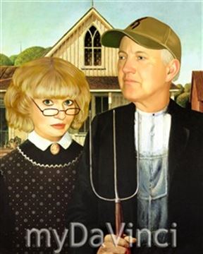 Personalized American Gothic Masterpiece from Photos