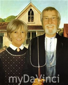 Personalized American Gothic Masterpiece from Photos
