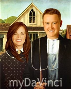Personalized American Gothic Masterpiece from Photos