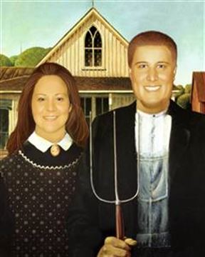 Personalized American Gothic Masterpiece from Photos