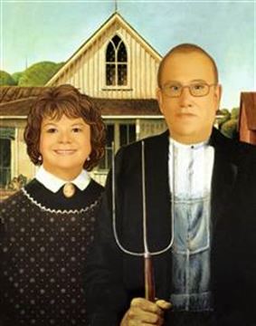 Personalized American Gothic Masterpiece from Photos