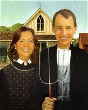 Personalized American Gothic Masterpiece from Photos