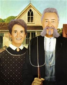 Personalized American Gothic Masterpiece from Photos