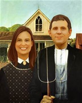 Personalized American Gothic Masterpiece from Photos